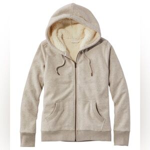 L.L. Bean 1912 Sweatshirt, Sherpa-Lined zip up hoodie women’s size L